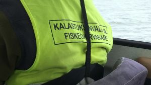Övervakningen sker mest under veckosluten. Fiskeövervakare Kenneth Nordqvist