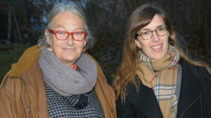 Margherita Zilliacus och Maj Estlander. Närbild på Margherita Zilliacus och Maj Estlander.
