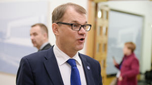 Statsminister Juha Sipilä under riksdagens plenum i november.