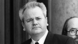 Slobodan Milosevic i en bild från 1993 Slobodan Milosevic bilden från 1993