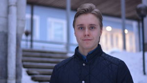 Emil Lindholm är klar för en ny rallysäsong. Porträttbild på Emil Lindholm.