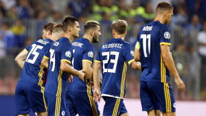 Bosnien och Hercegovina tog måsteseger i EM-kvalet. Bosnien och Hercegovina tog måsteseger i EM-kvalet.