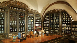 Miljontals tyskar låter sig helt eller delvis behandlas homeopatiskt. Tyska apoteksmuseet i Heidelberg Tyska apoteksmuseet i Heidelberg