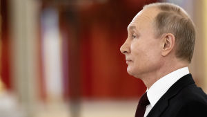 Hur kommer Putin att framstås? Det beror på vad som händer med Navalnyj. Om han grips verkar Putin mycket hård, om han inte grips verkar han för svag. Rysslands president Vladimir Putin i profil.