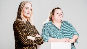 Illustratören Elin Löf och författaren Ellen Strömberg är aktuella med barnboken Maggan året runt. Illustratören Elin Löf och författaren Ellen Strömberg.