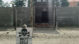 I koncentrationslägret Auschwitz I kontrolleras alla besökare. I koncentrationslägret Auschwitz I kontrolleras alla besökare