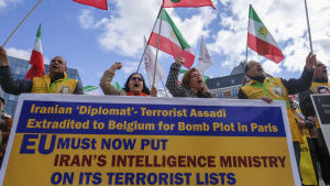 Medlemmar av det Iranska nationella motståndsrådet (NCRI), en iransk oppositionell exilorganisation, krävde att EU inför sanktioner mot Irans regim efter att Assadi greps i oktober 2018. Terrordådet planerades mot en av NCRI:s konferenser. Iranska oppositionella aktivister demonstrerar i Bryssel