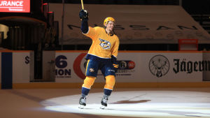 Erik Haula har hittills stått för poängen 7+11=18. Erik Haula valittiin ykköstähdeksi ottelussa Florida Panthersia vastaan