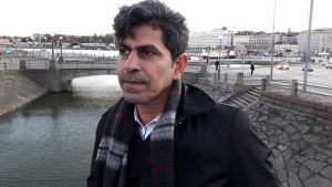Saeed Mahmood Al-Mgadmee hoppas på att kunna återförenas med sin familj som bor kvar i Irak. Saeed Mahmood Al-Mgadmee.