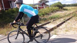 Mikael Kokkola från Yle Östnyland har cyklat varje år som evenemanget har ordnats. Mikael Kokkola i Mörskom