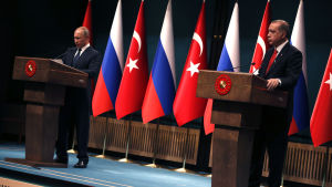 Ryssland och Turkiet kom överens om tätare samarbete i Syrien då president Vladimir Putin besökte Turkiet förra månaden Ryssland och Turkiet kom överens om tätare samarbete i Syrien då president Vladimir Putin besökte Turkiet förra månaden
