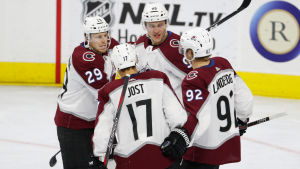 Colorados första kedja plockar poäng på löpande band. Mikko Rantanen, Colorado Avalanche