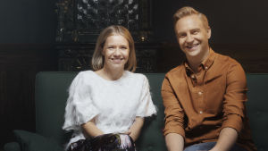Sonja och Janne ser fram emot sin första gemensamma säsong. Sonja Kailassaari och Janne Grönroos.