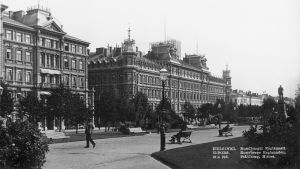 Så här såg Esplanadparken ut på 1890-talet. Historisk bild på Esplanadparken.