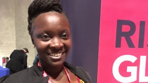Victoria Nyanjura. Victoria Nyanjura, som kidnappades av Herrens motståndsarmé när hon var 14 år.