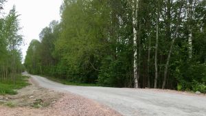 Så här ser en del av friluftsleden ut i Billnäs. En del av friluftsleden Banvallen i Billnäs.