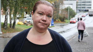 Linda Tahvanainen är tacksam för all hjälp hon får. Pikisbon Linda Tahvanainen.