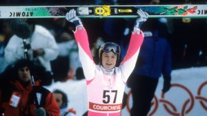 Toni Nieminen var 16 år och 261 dagar då han vann stora backen i Albertville. Han är fortfarande alla tiders yngsta manliga mästare i vinter-OS. Toni Nieminen, OS 1992.