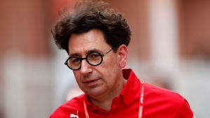 Ferraris stallchef Mattia Binotto. Ferraris Mattia Binotto under tävlingsveckoslutet i Monaco.