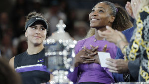 20 år sedan Serena Williams tog sin första titel på samma arena. Den här gången var det Andreescus tur. Serena Williams och Bianca Andreescu.