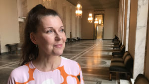 Riksdagsledamot Arja Juvonen (Sannf) har engagerat sig i frågan om värnpliktigas försäkringsskydd. Riksdagsledamot Arja Juvonen, Sannfinländarna