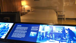Några hotellrum står kvar i museet. Ett typiskt hotellrum för svarta i Memphis på 1960-talet.