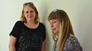Olga Bergmann och Anna Hallin jobbar tillsammans. Isländska konstnärerna Olga Bergman och Anna Hallin ställer ut på Elverket i Ekenäs.