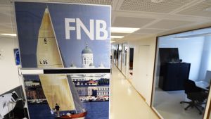 Korridorerna ekar tomma på nyårsdagen. FNB:s redaktion i Helsingfors den 14 september 2017.