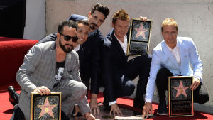 I mitten av bilden hittar vi Lisas favorit Kevin Backstreet Boys på Hollywood Walk of Fame