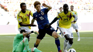 Yuya Osako i farten mot Colombia. Yuya Osako i farten mot Colombia.