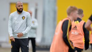 Den franske legenden Thierry Henry hör till den belgiska tränarstaben. Den franske legenden Thierry Henry hör till den belgiska tränarstaben.
