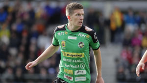 Kalle Multanen gjorde det viktiga bortamålet. Kalle Multanen i KPV