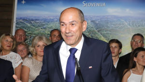 Janez Jansa, ledare för Sloveniens demokratiska parti SDS Janez Jansa, ledare för Sloveniens demokratiska parti SDS