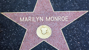 Skådespelarerfarenhet är en fördel men inget måste. Marilyn Monroes stjärna på trottoaren