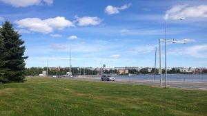 Vasklotbron är en av de finaste infarterna i Finland, enligt Peter Ståhlberg. Vasa sett från Vasklot.
