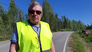 Ingå kommuns tekniska chef Peter Bergman är nöjd över att sex tomter hittills är reserverade på Ingåport. Peter Bergman vid Ingåport.