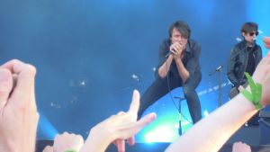 Harry Hole förknippar bandet Suede med lycka och kärlek. Suede på Ruisrock den 6 juli 2014.