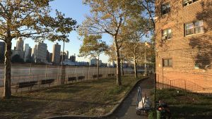 Astoria hör till de översvämningsdrabbade delarna av New York. Sandy-reparationerna pågår ännu. Alla vet var det svämmar över i New York. Det gjorde det i Astoria efter orkanen 2012. Återställningen pågår ännu.