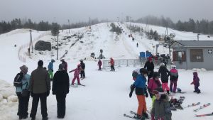 Så här såg det ut vid Öjberget i januari för ett par år sedan. Öjberget i Vasa