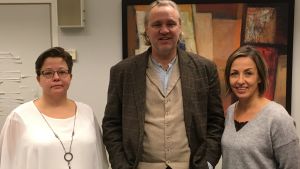 Vanda är först i hela landet med Challenging learning. Anders Vikström, Terese Vuorensola-Perkiö och Marielle Mutka