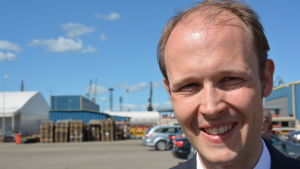 Åbovarvets vd Jan Meyer är nöjd med det samarbete varvet har med underleverantörerna inom marinklustret och ser med tillförsikt på framtiden. Jan Meyer.