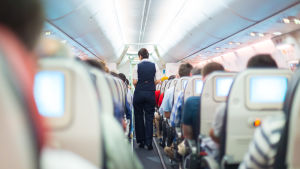 Att flyga är inte alltid så roligt som man skulle kunna tro. Flygplanskabin
