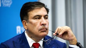 Den före detta georgiska presidenten Mikhail Saakashvili Bild på Mikhail Saakashvili, före detta president i Georgien.