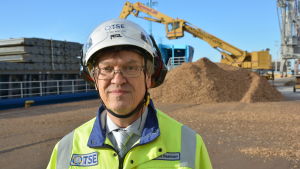 Tapani Bastman, vd för Åbonejdens Energiproduktion. Tapani Bastman, verkställande direktör för Åbonejdens Energiproduktion.