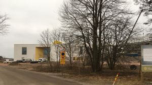 Här är det tänkt att den nya hotellbyggnaden ska stå. Platsen där hotell Regattas annex ska byggas.
