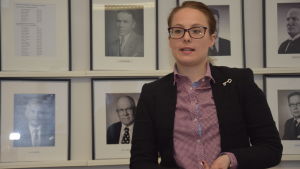 Sjundeås ekonomiplaneringschef Kaisa Okkeri är glad att årsbidraget är på plus, men kommande investeringar sätter press på ekonomin. Sjundeås ekonomiplaneringschef Kaisa Okkeri.