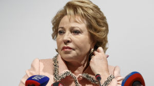 Valentina Matvijenko är ordförande för den ryska federala församlingen. Valentina Matvijenko
