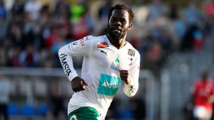 Amos Ehkalie kvitterade för IFK. Amos Ekhalie spelar för IFK Mariehamn.