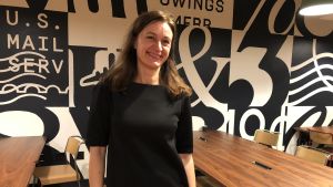 Milla Nevanlinna från Fingertip säljer teknologi för socialt beslutsfattande i New York Milla Nevanlinna partner och direktör på Fingertip-bolaget.