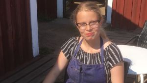 Merelle Stenstrand är rädd för att åka längs Porkalavägen. Merellle Stenstrand, restaurang Bryggan